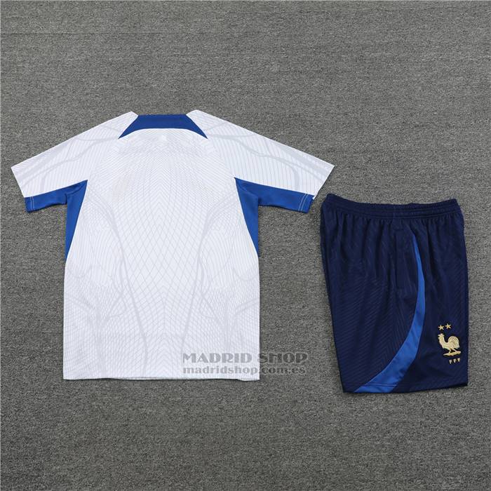 Chandal del Francia Manga Corta 2022-2023 Blanco - Pantalon Corto